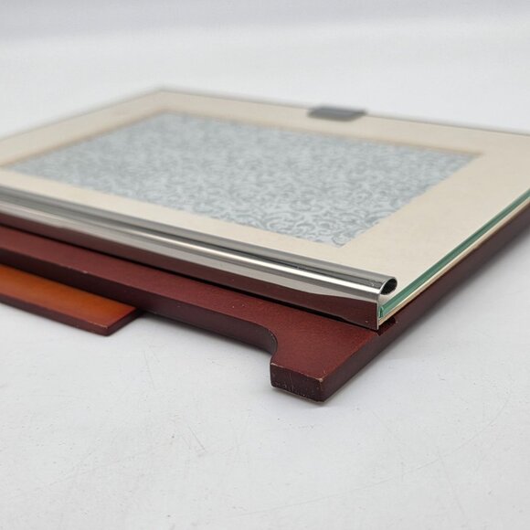 Green Tree Gallery 5" X 3" Glass & Wood Picture Frame - Picture 7 of 8